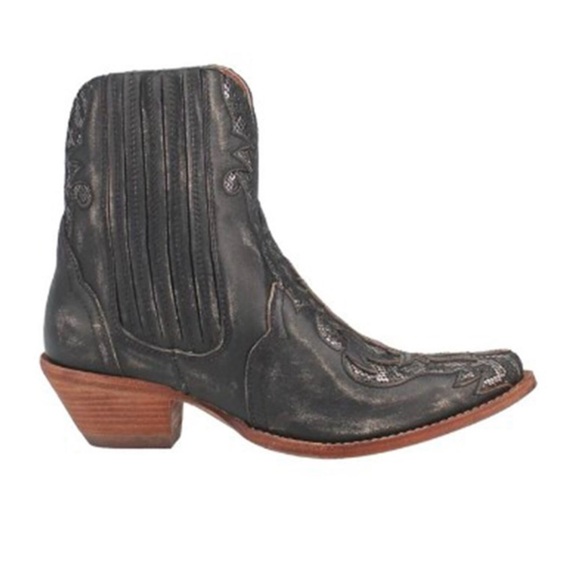 Dan Post “ Shay” Bootie. Black with silver inlay. Never worn. - Picture 8 of 8
